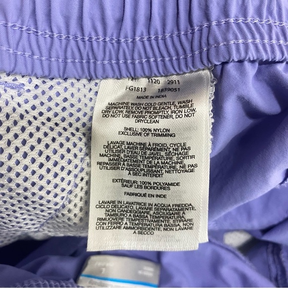 Columbia Girl’s Omni-Shade Lavender Sporty Performance Shorts - Picture 6 of 6